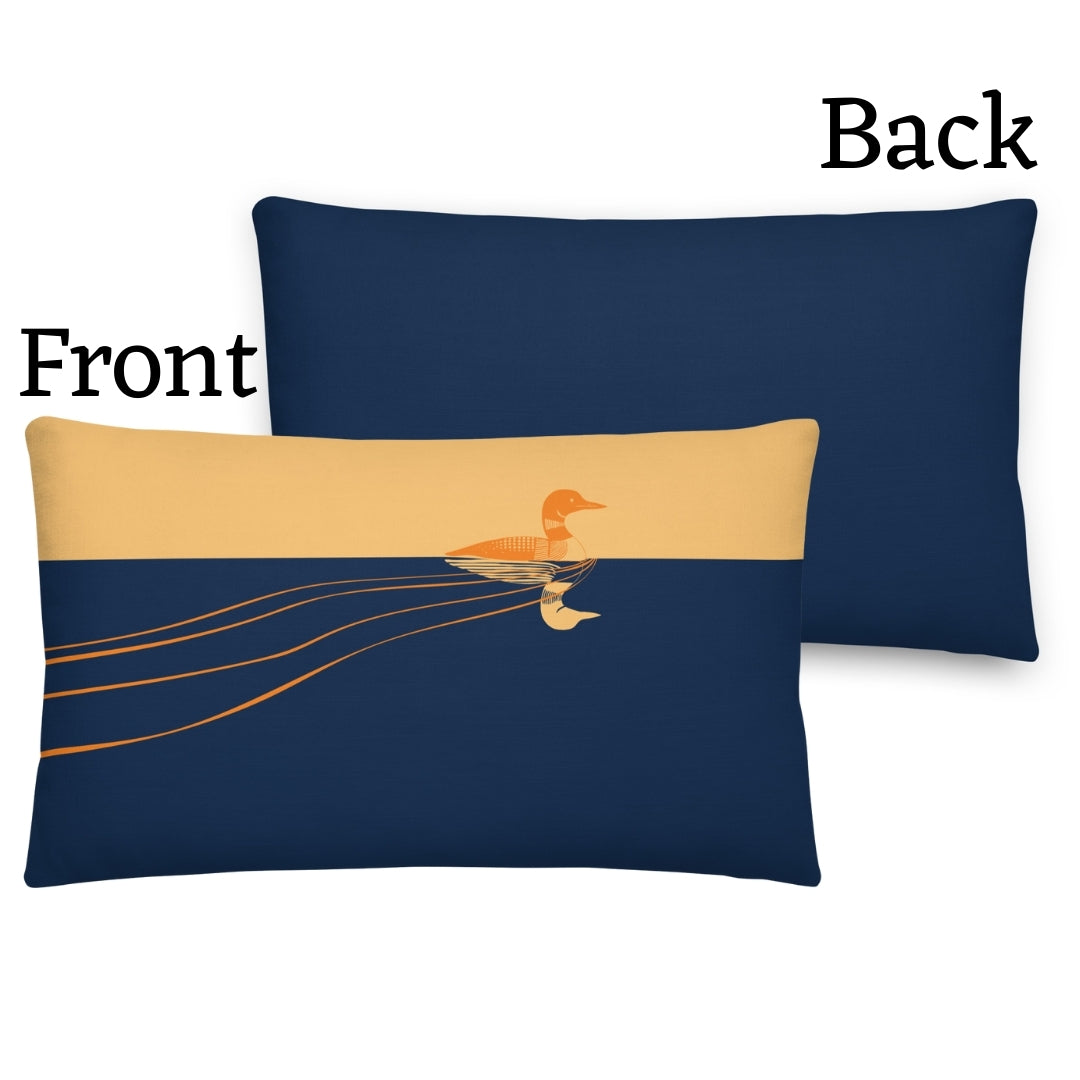 Loon Premium Throw Pillow