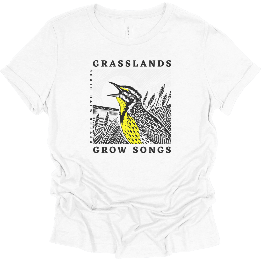 Grasslands Grow Songs Women's T-Shirt (Image 3 of 4) | Better With Birds