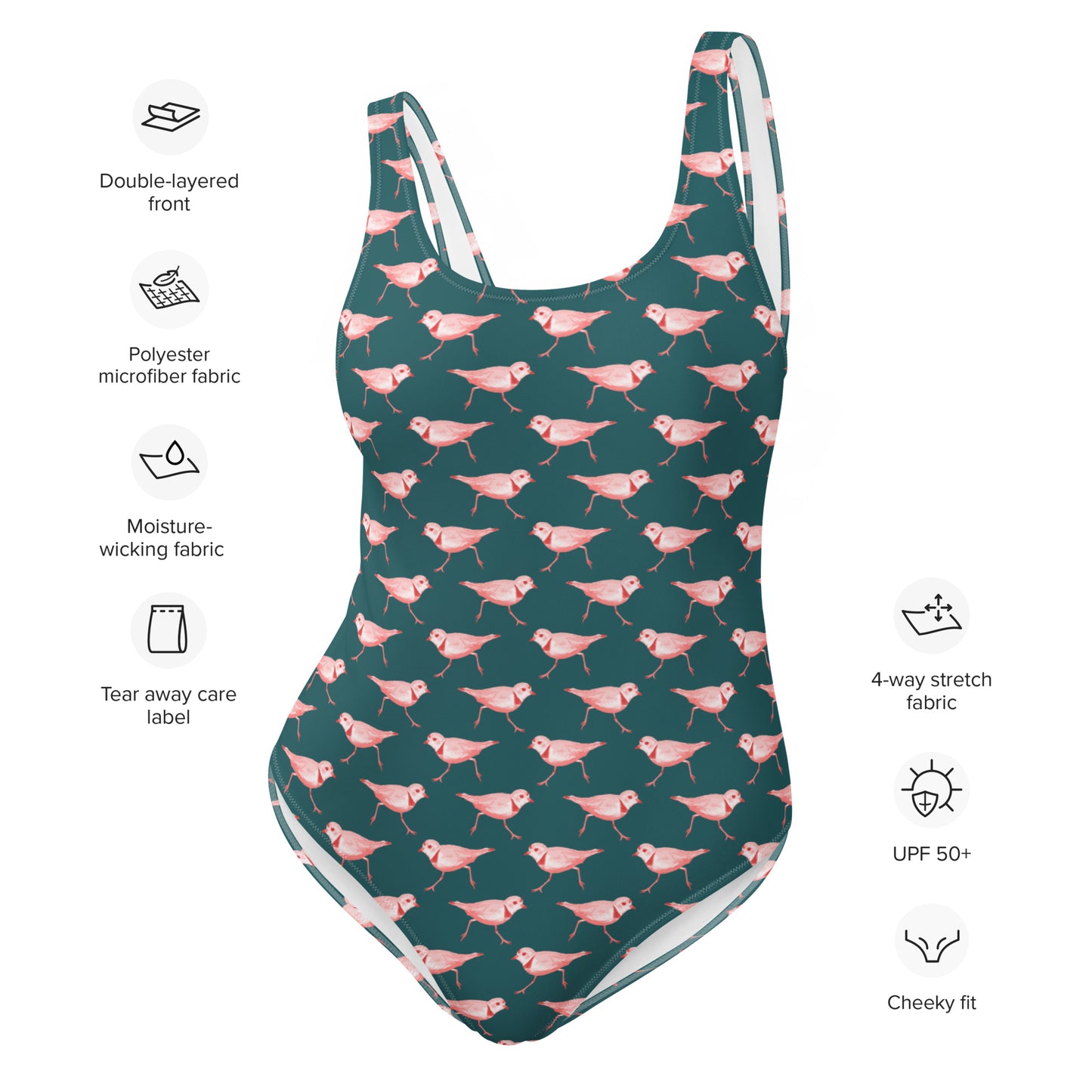 Piping Plover One-Piece Swimsuit