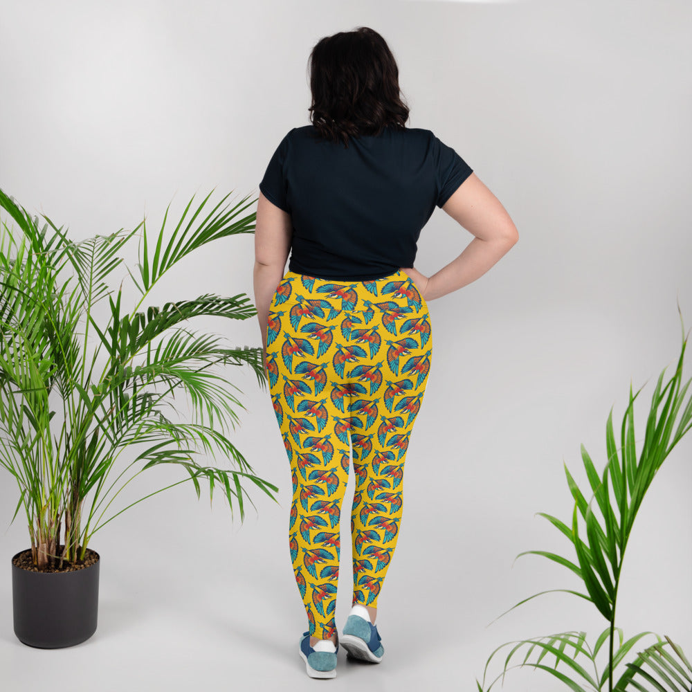 European Bee-Eater Plus Size Yoga Leggings