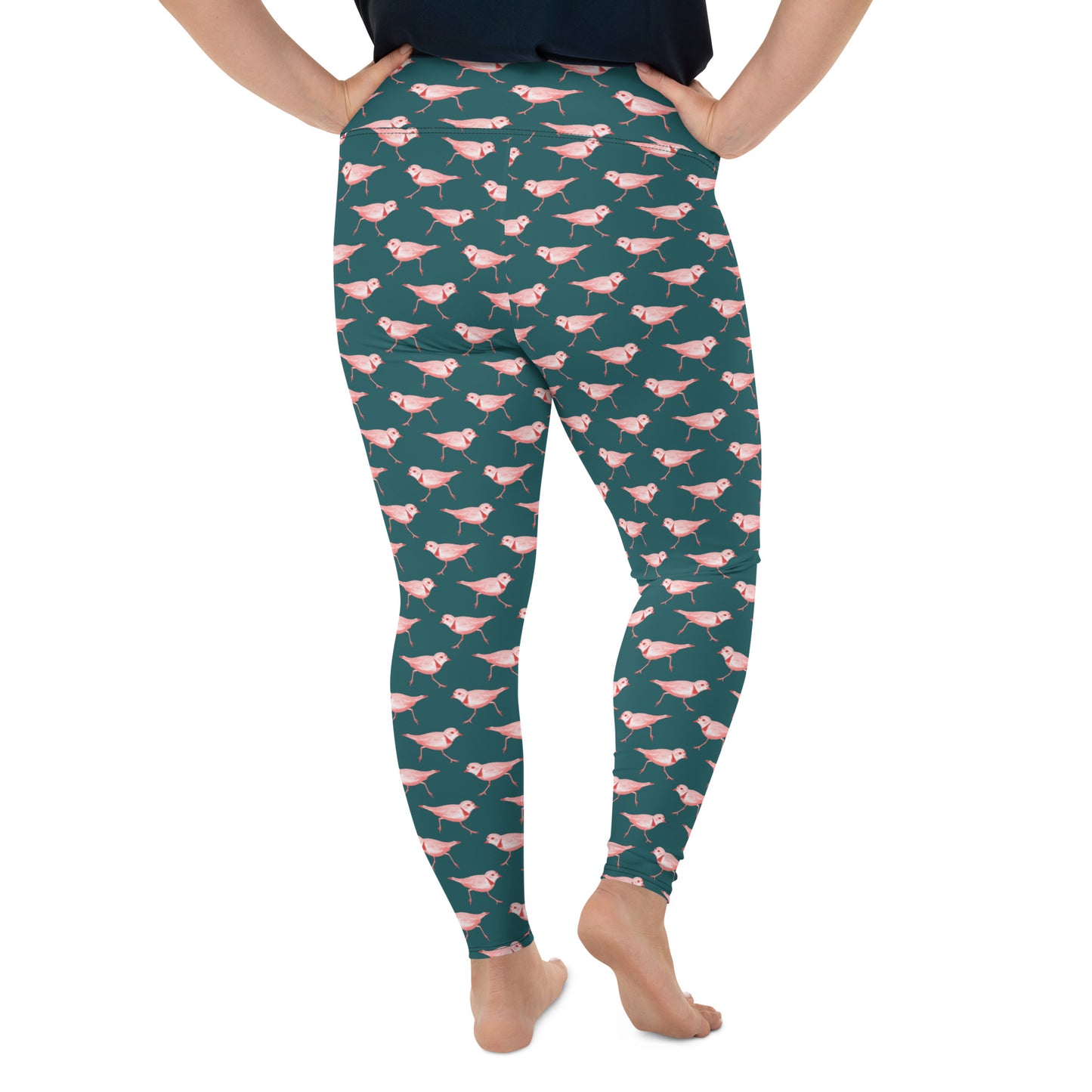 Piping Plover Plus Size Yoga Leggings