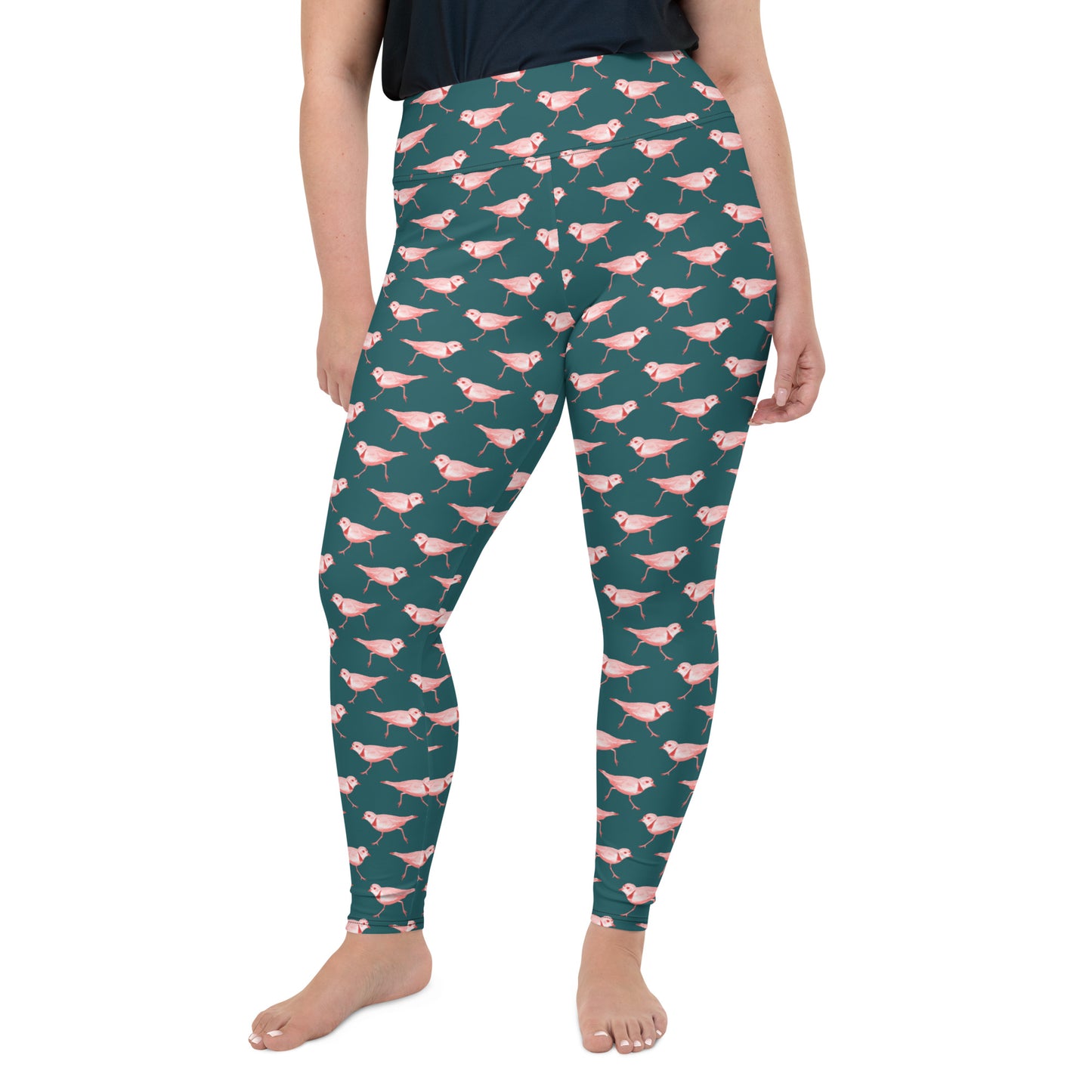 Piping Plover Plus Size Yoga Leggings