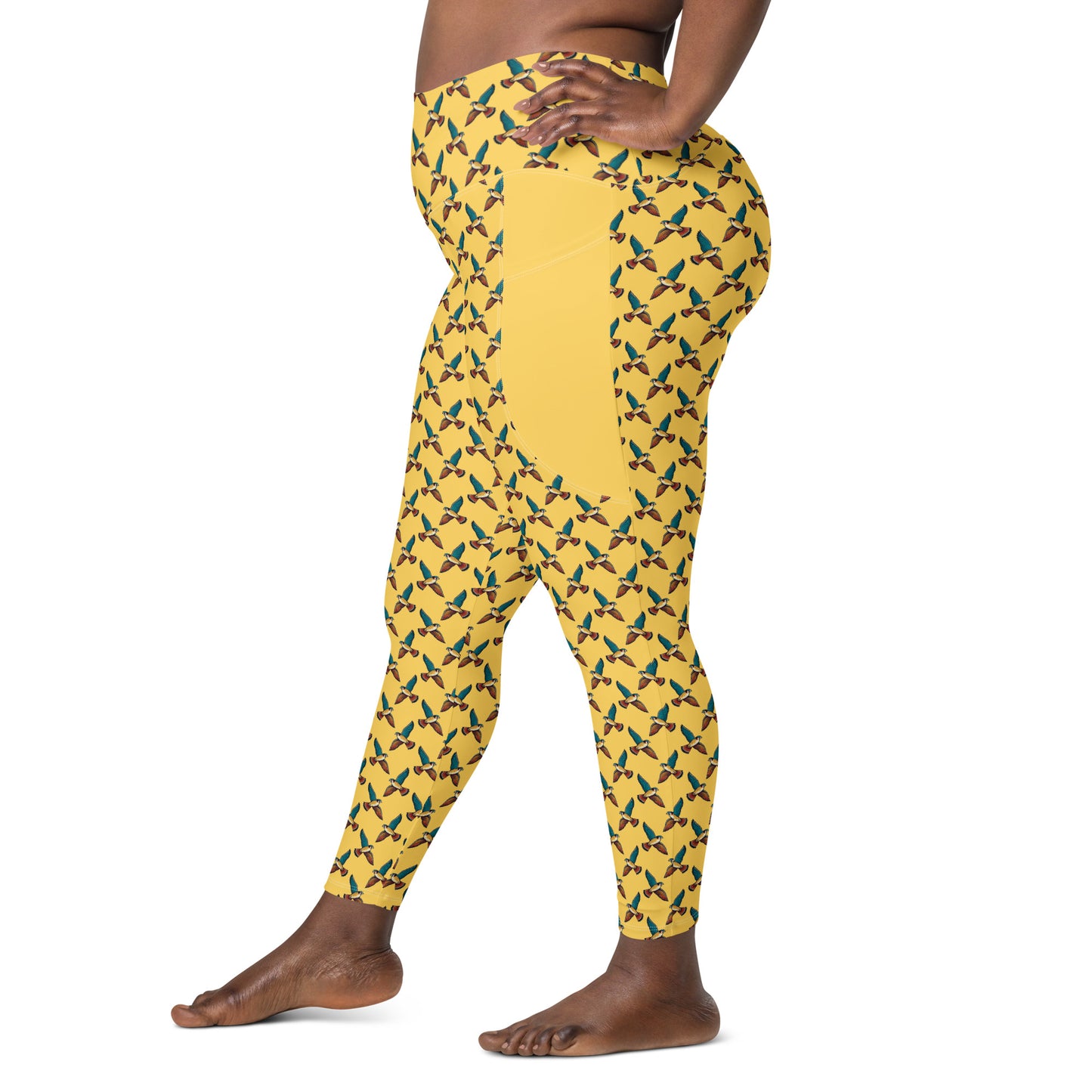 Peregrine Falcon Leggings with Pockets
