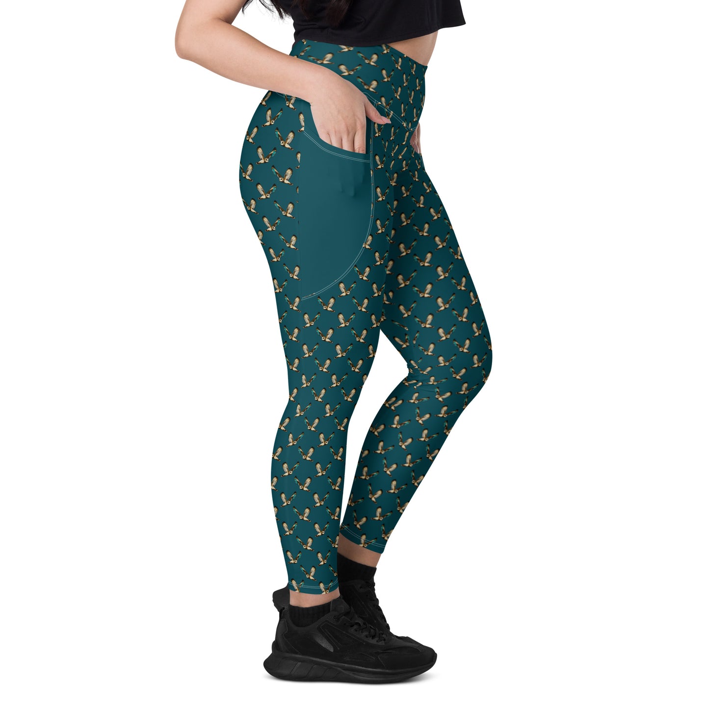 Short-Eared Owl Leggings with Pockets