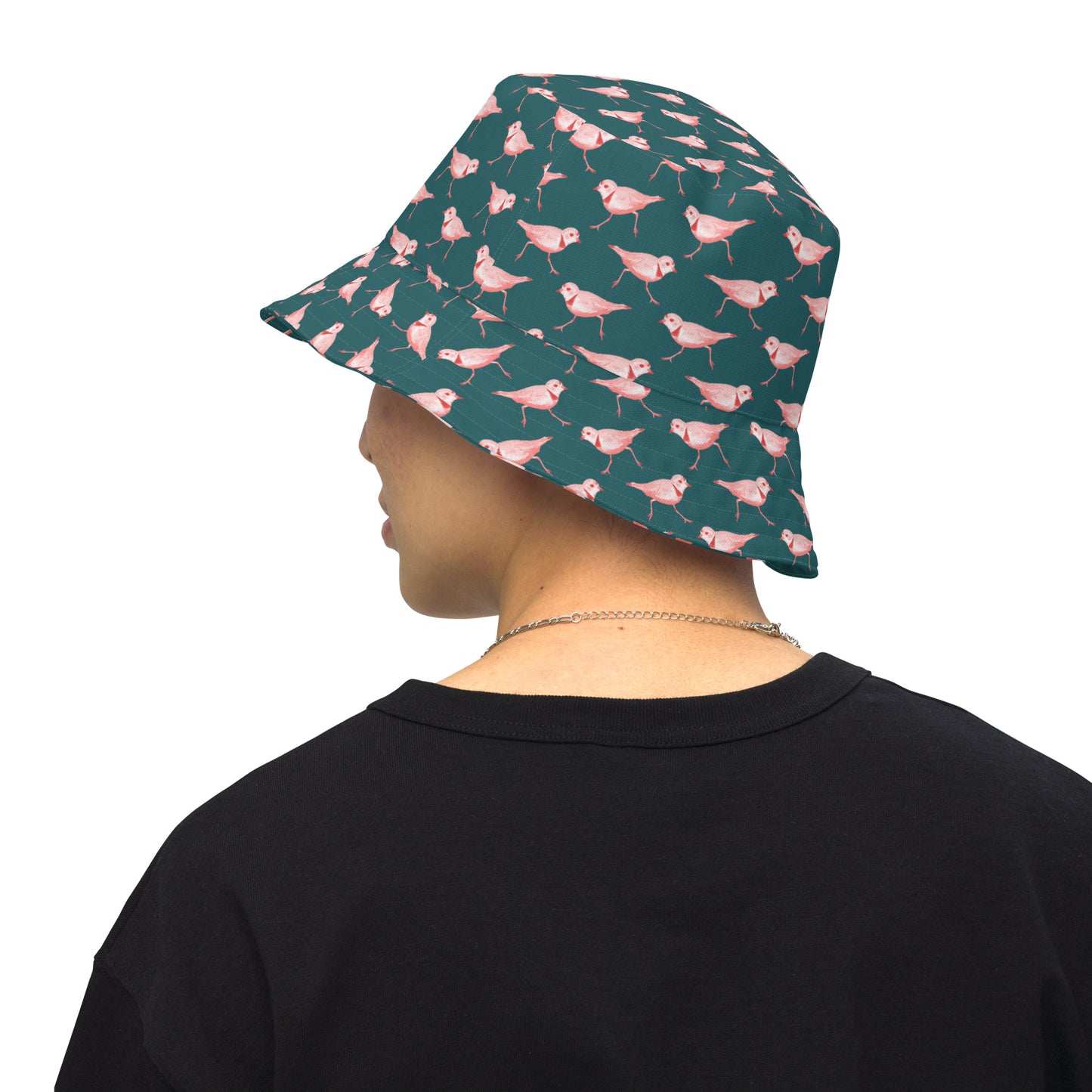 Reversible Bucket Hat - American Avocet and Piping Plover