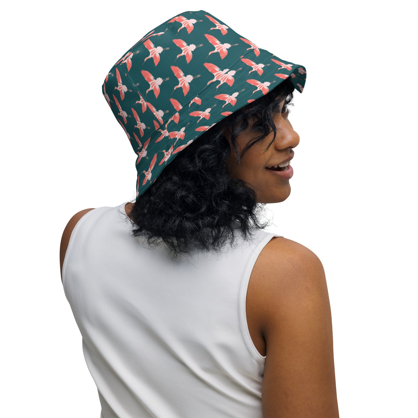 Reversible Bucket Hat - American Avocet and Piping Plover