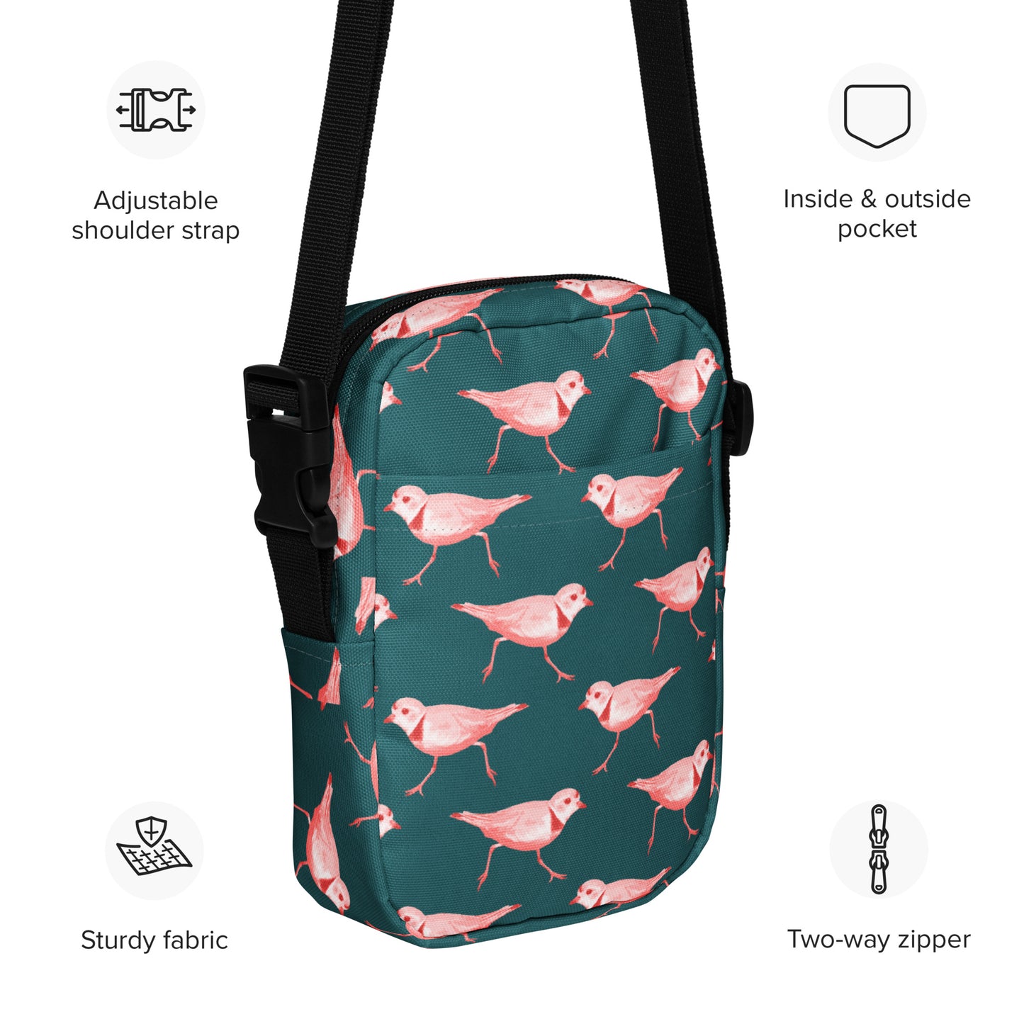 Piping Plover Utility Crossbody Bag