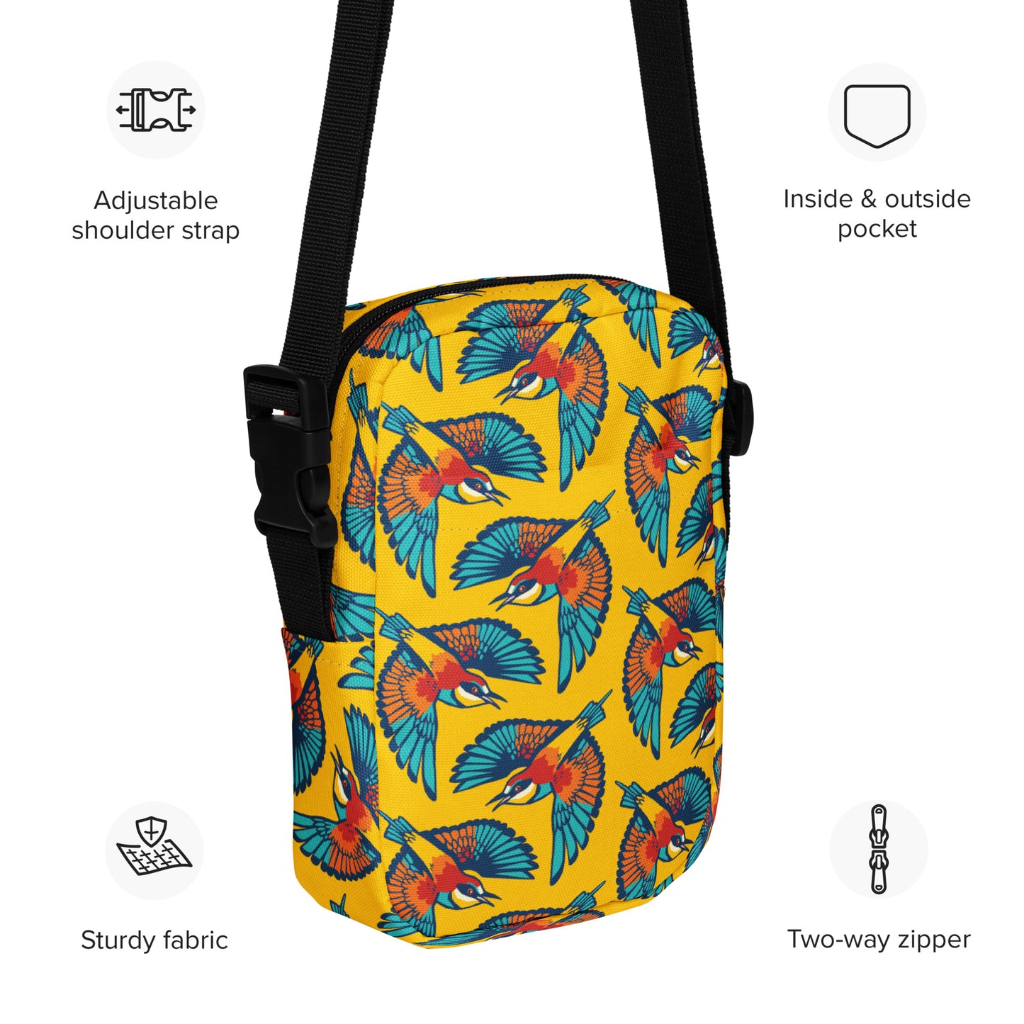 Better With Birds Utility Crossbody Bag