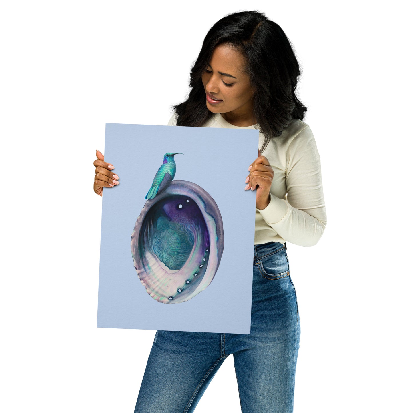 Hummingbird & Abalone Matte Poster