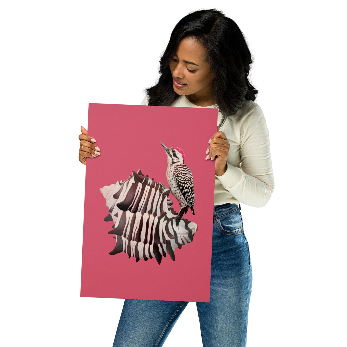 Woodpecker & Murex Matte Poster