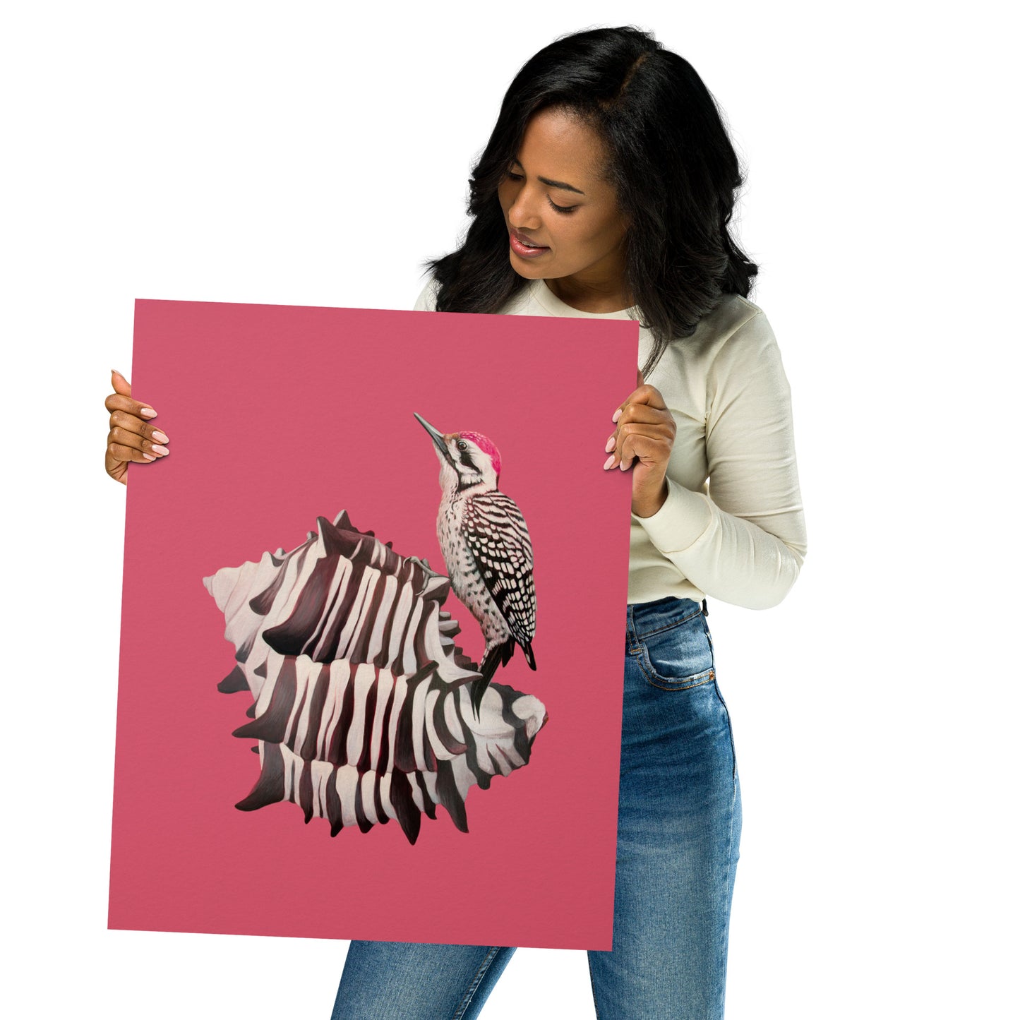 Woodpecker & Murex Matte Poster