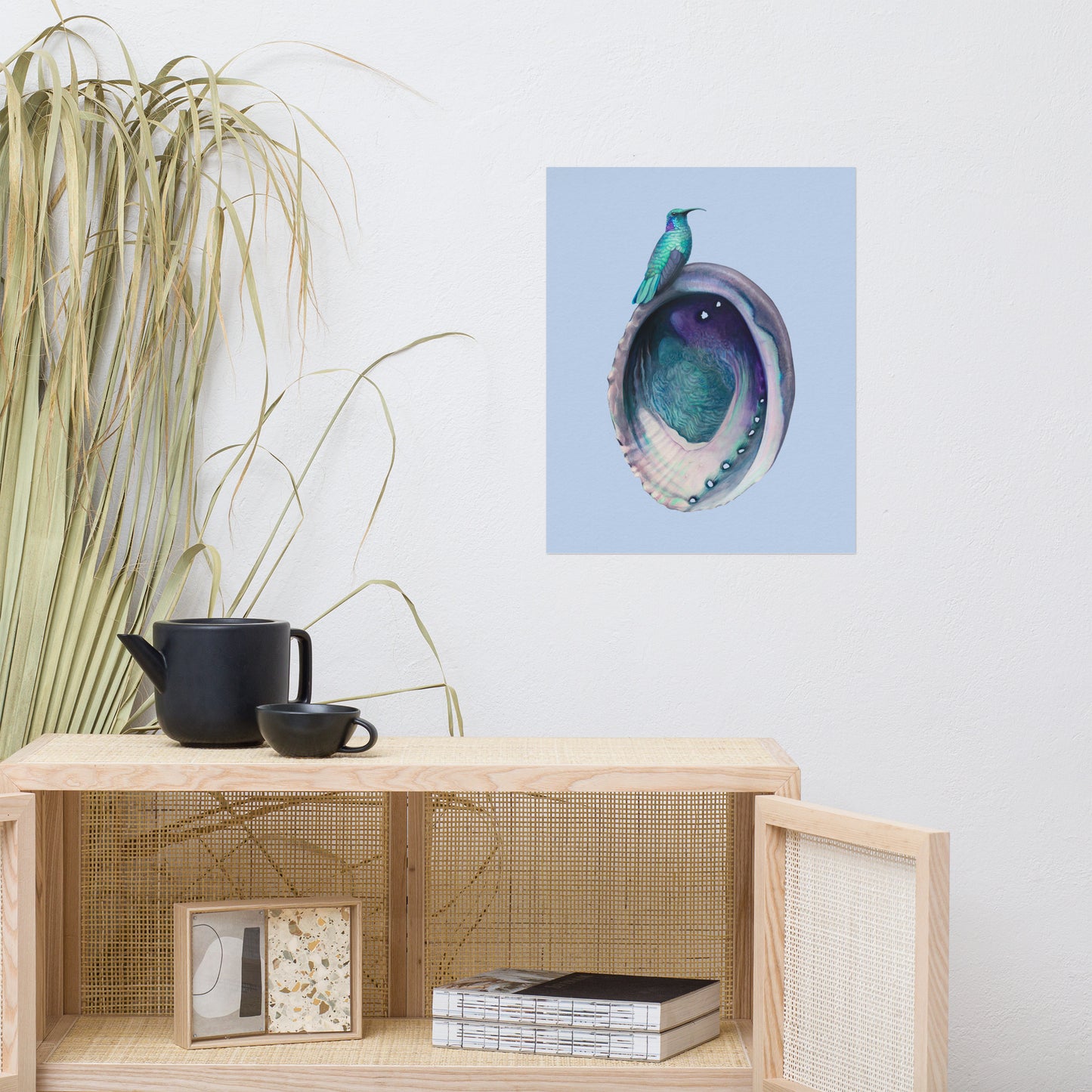 Hummingbird & Abalone Matte Poster
