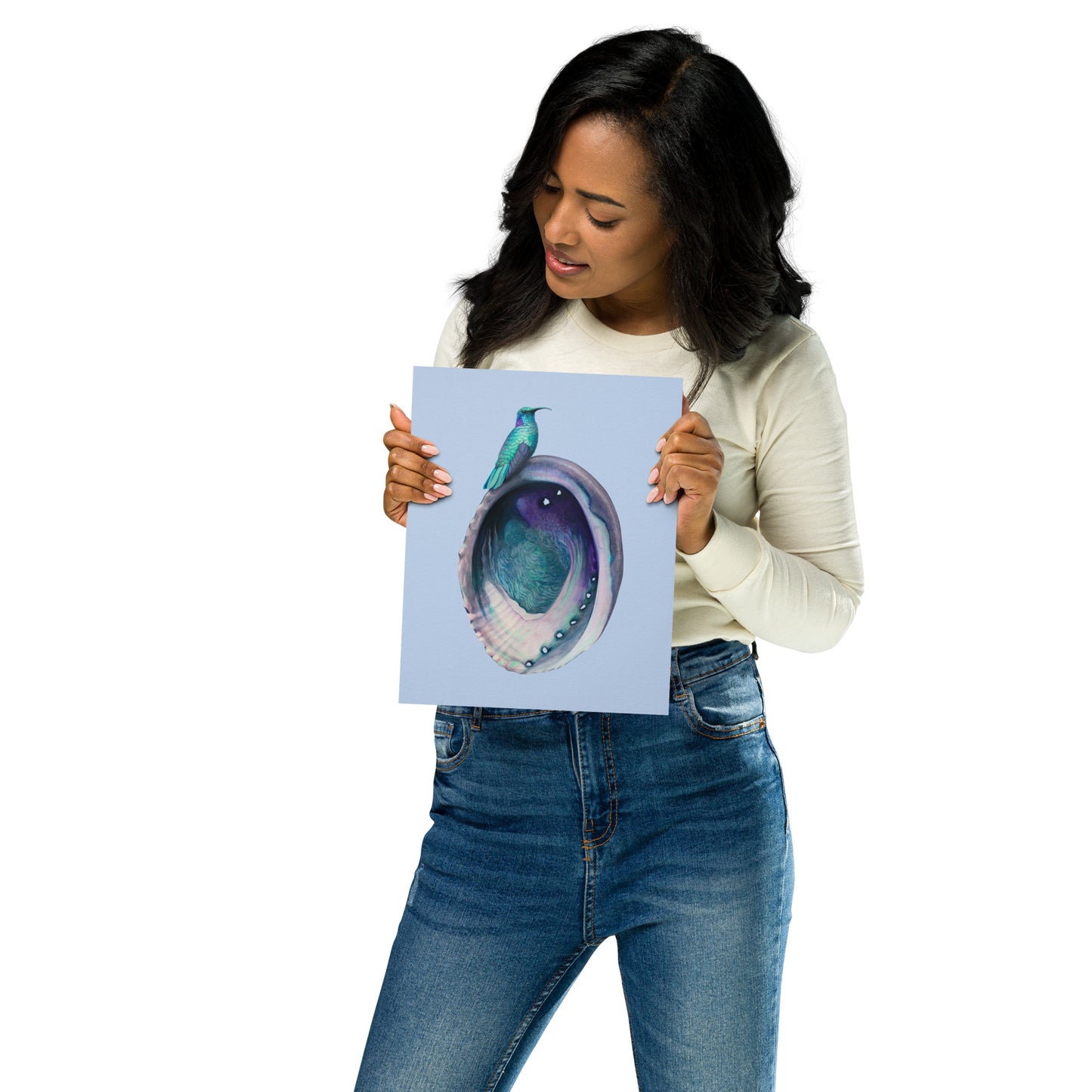 Hummingbird & Abalone Matte Poster