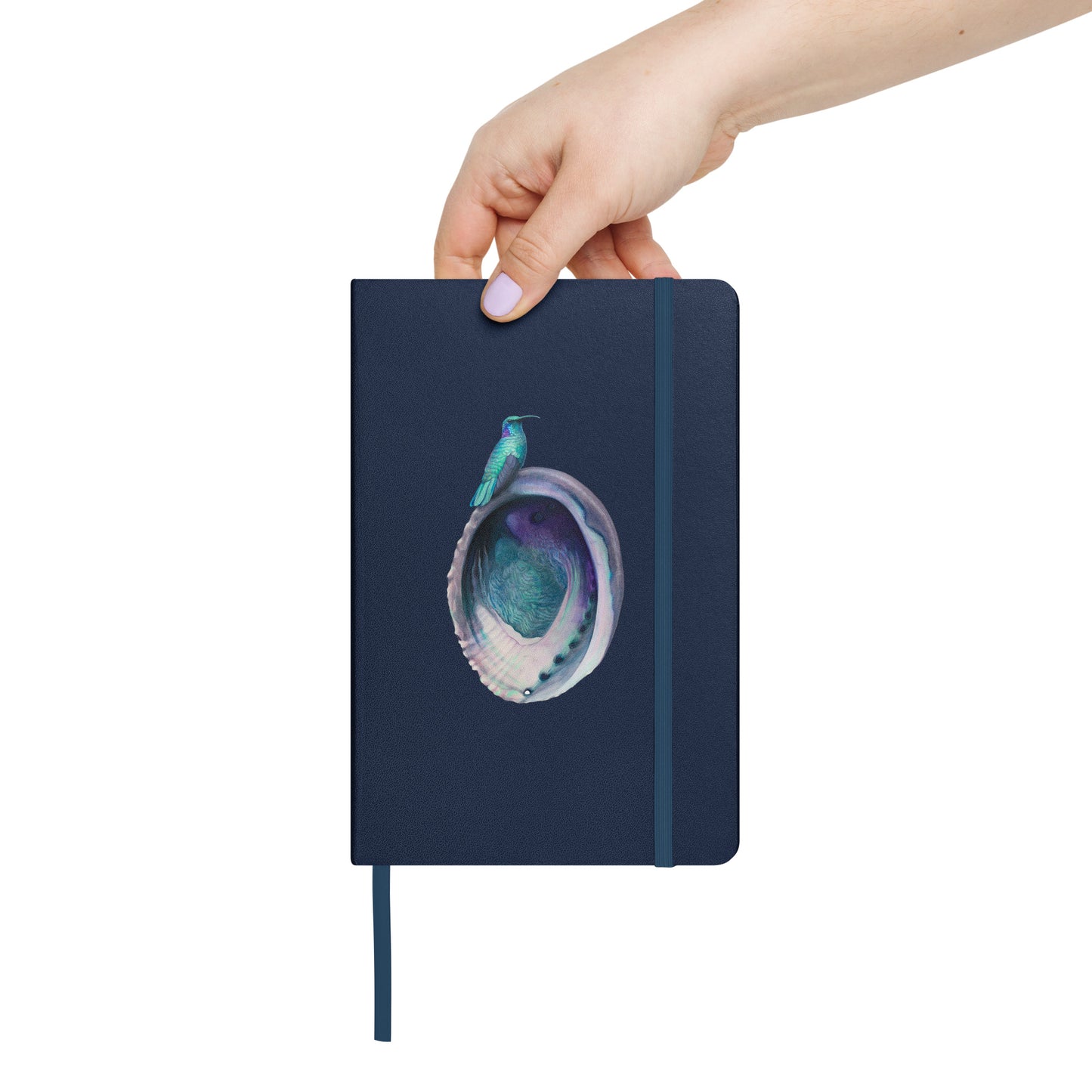 Hummingbird & Abalone Hardcover Notebook