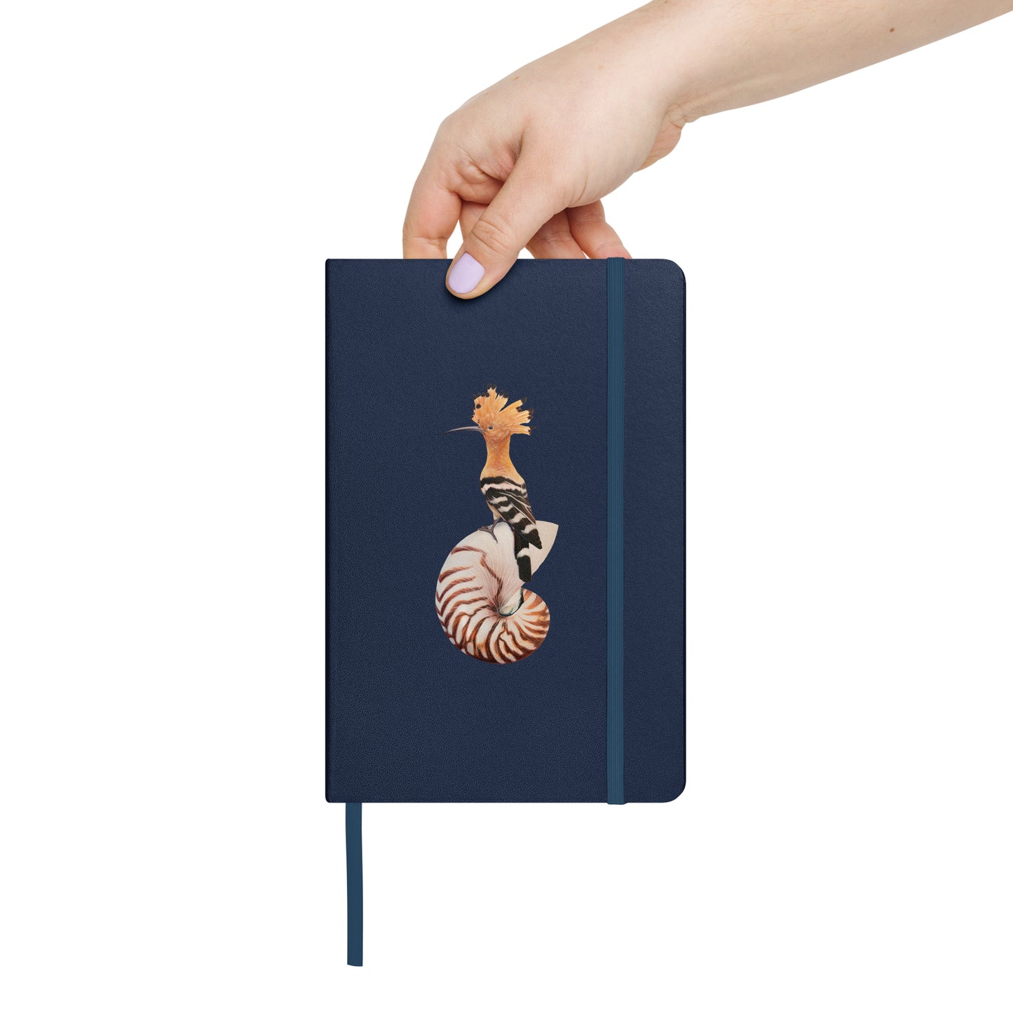 Hoopoe & Nautilus Hardcover Notebook