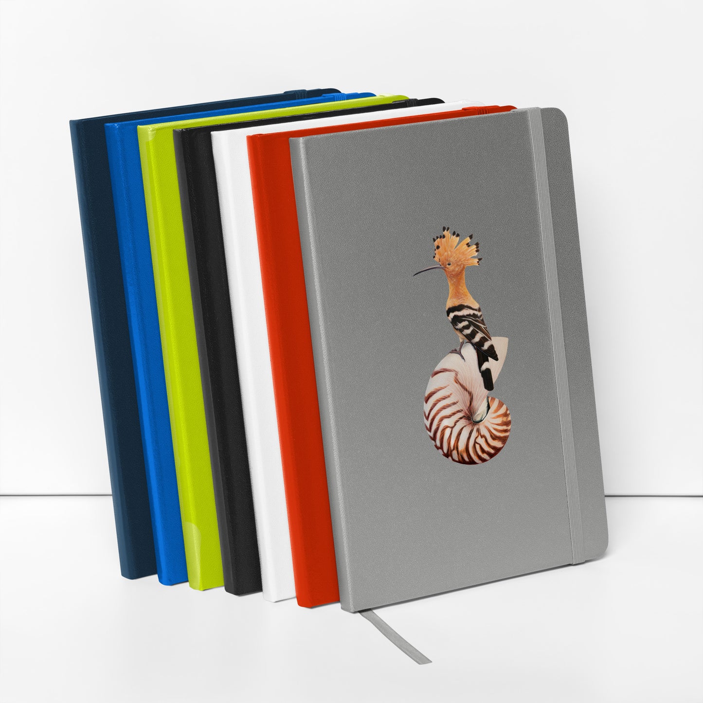 Hoopoe & Nautilus Hardcover Notebook