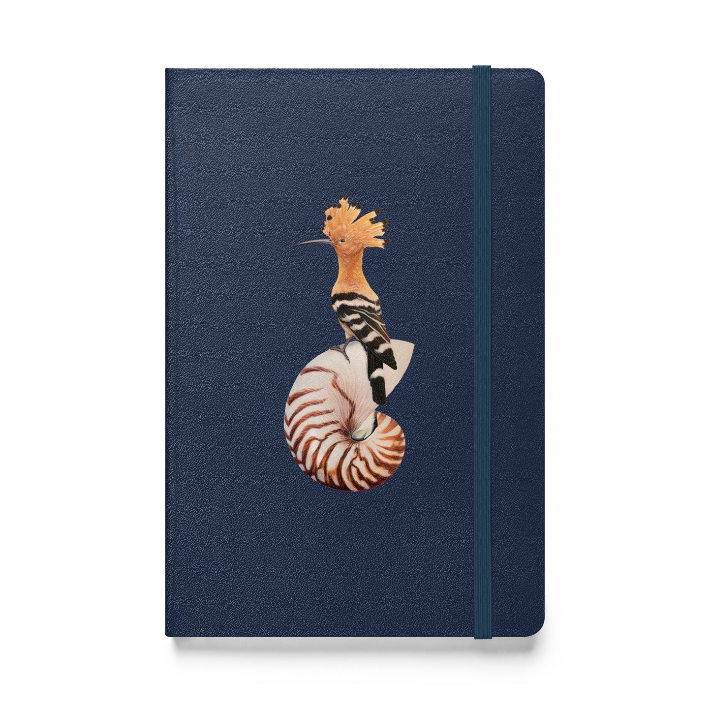 Hoopoe & Nautilus Hardcover Notebook