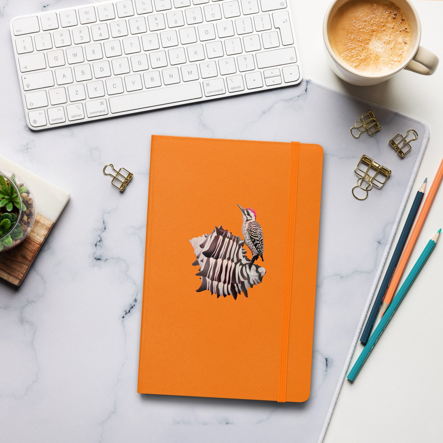 Woodpecker & Murex Hardcover Notebook