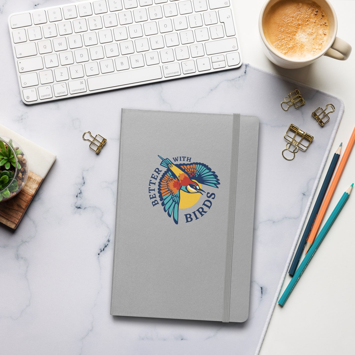 Better With Birds Hardcover Notebook