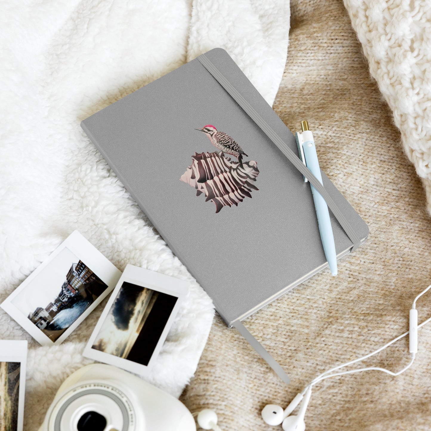 Woodpecker & Murex Hardcover Notebook