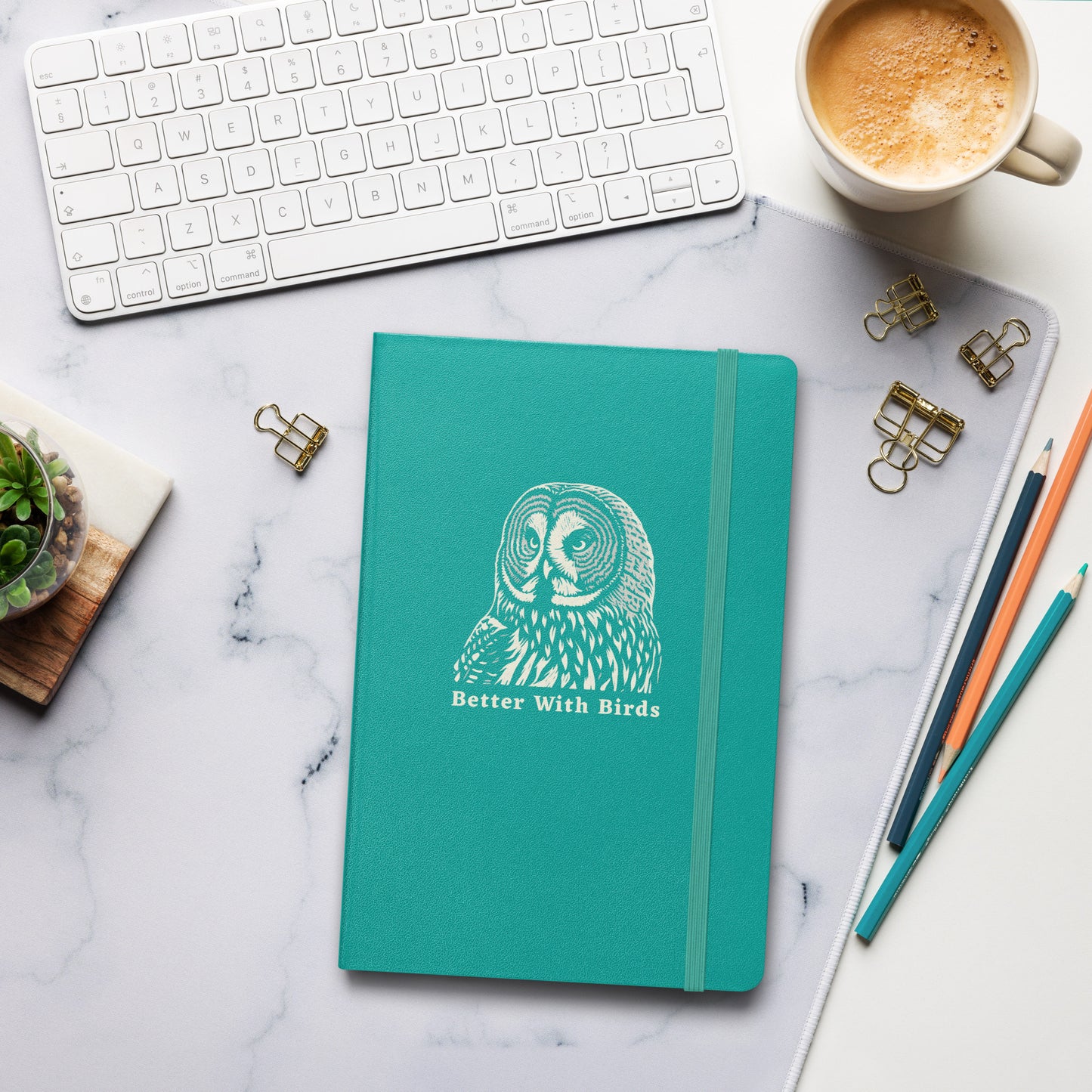 Great Gray Owl Hardcover Notebook