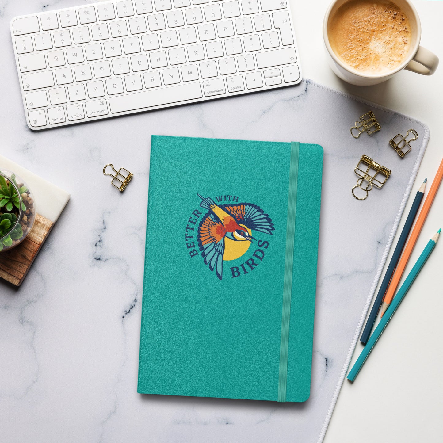 Better With Birds Hardcover Notebook