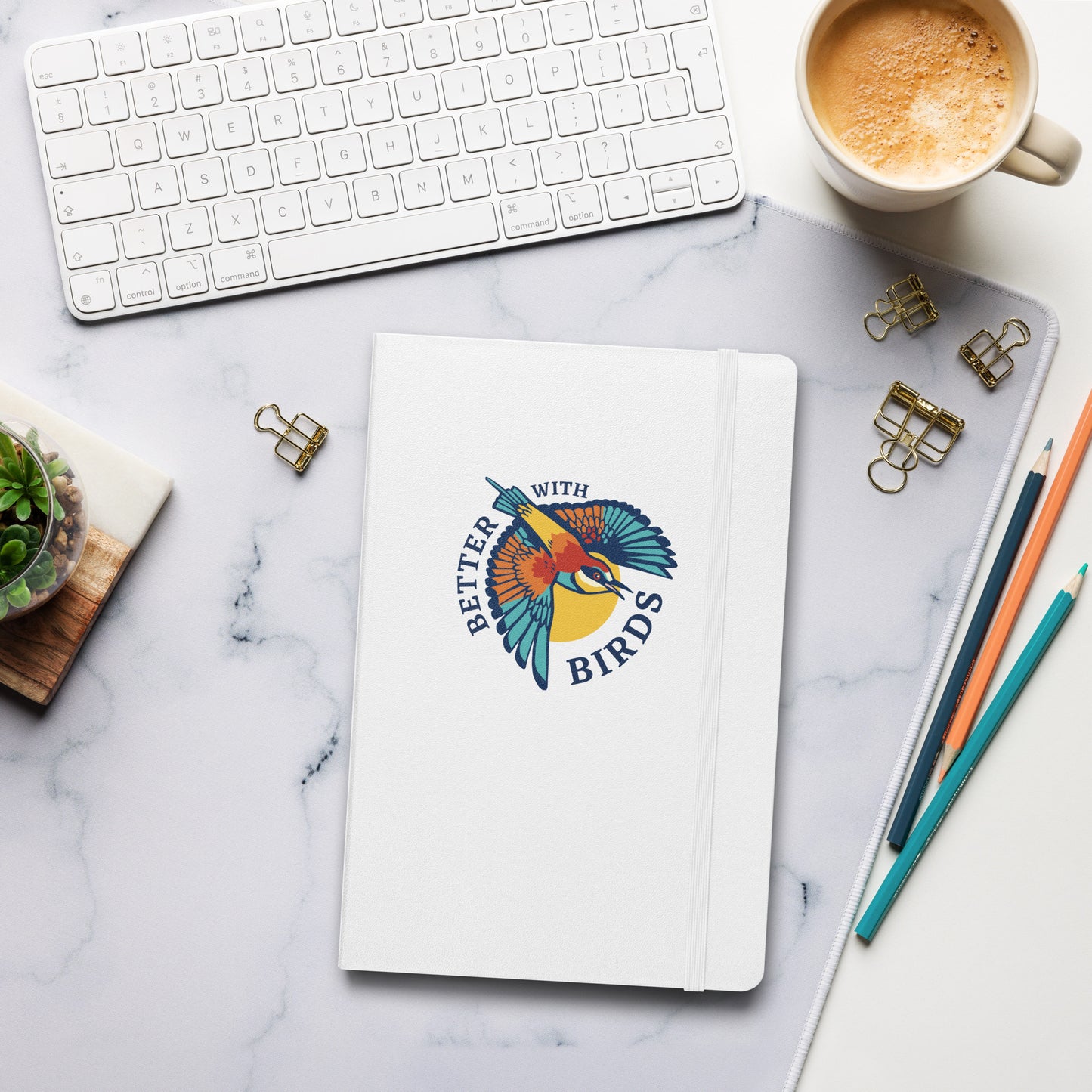 Better With Birds Hardcover Notebook