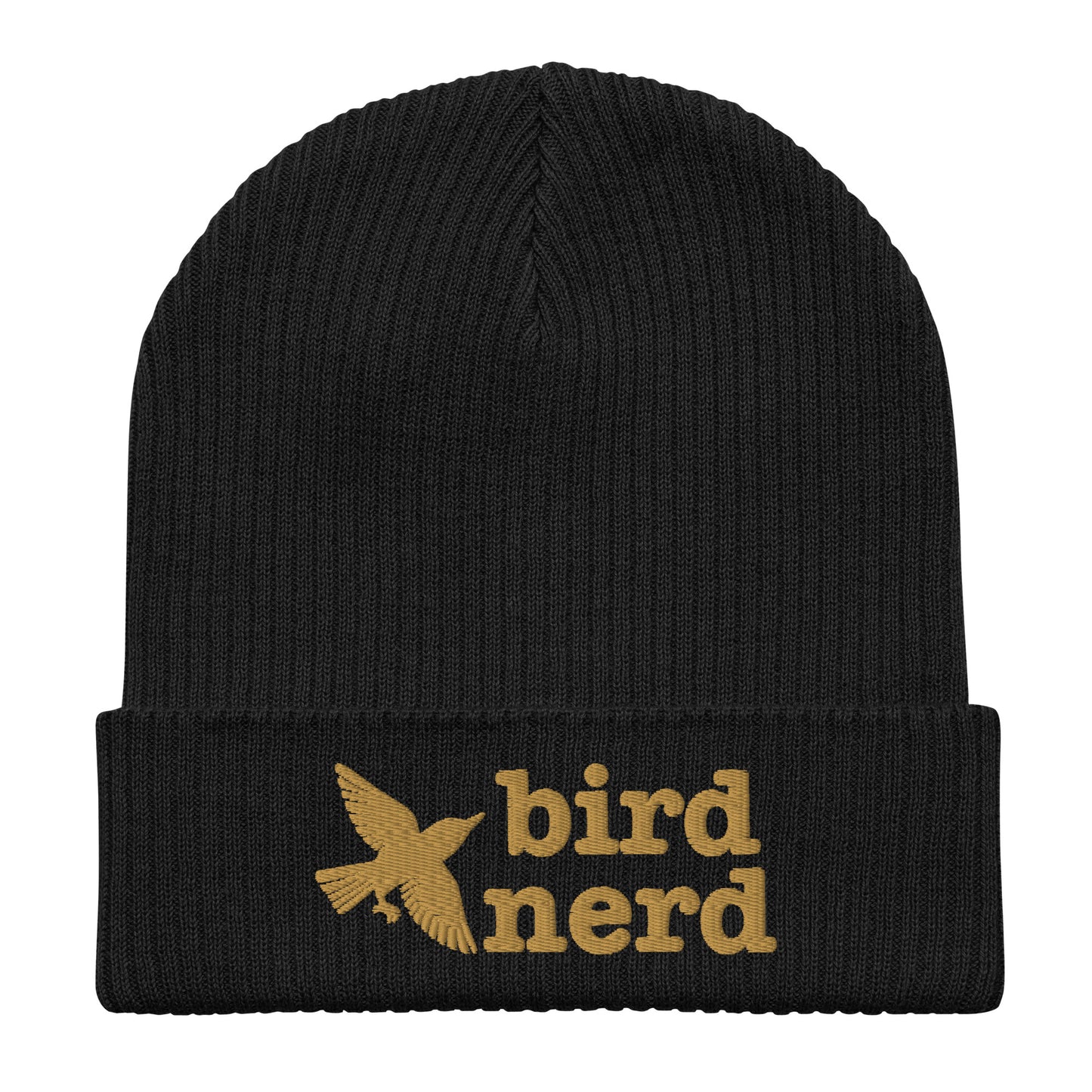 Bird Nerd Organic Ribbed Beanie