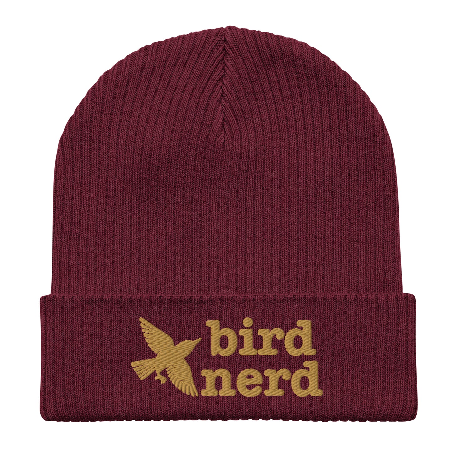 Bird Nerd Organic Ribbed Beanie