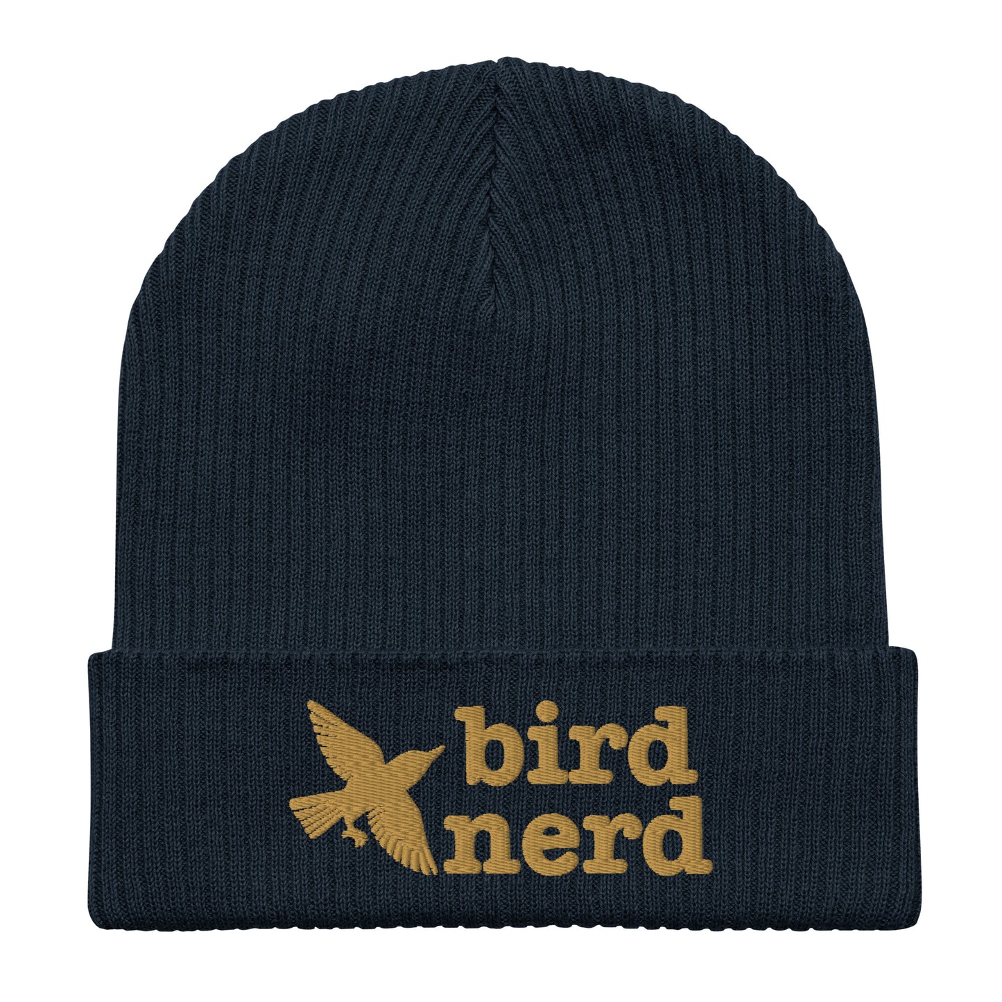 Bird Nerd Organic Ribbed Beanie