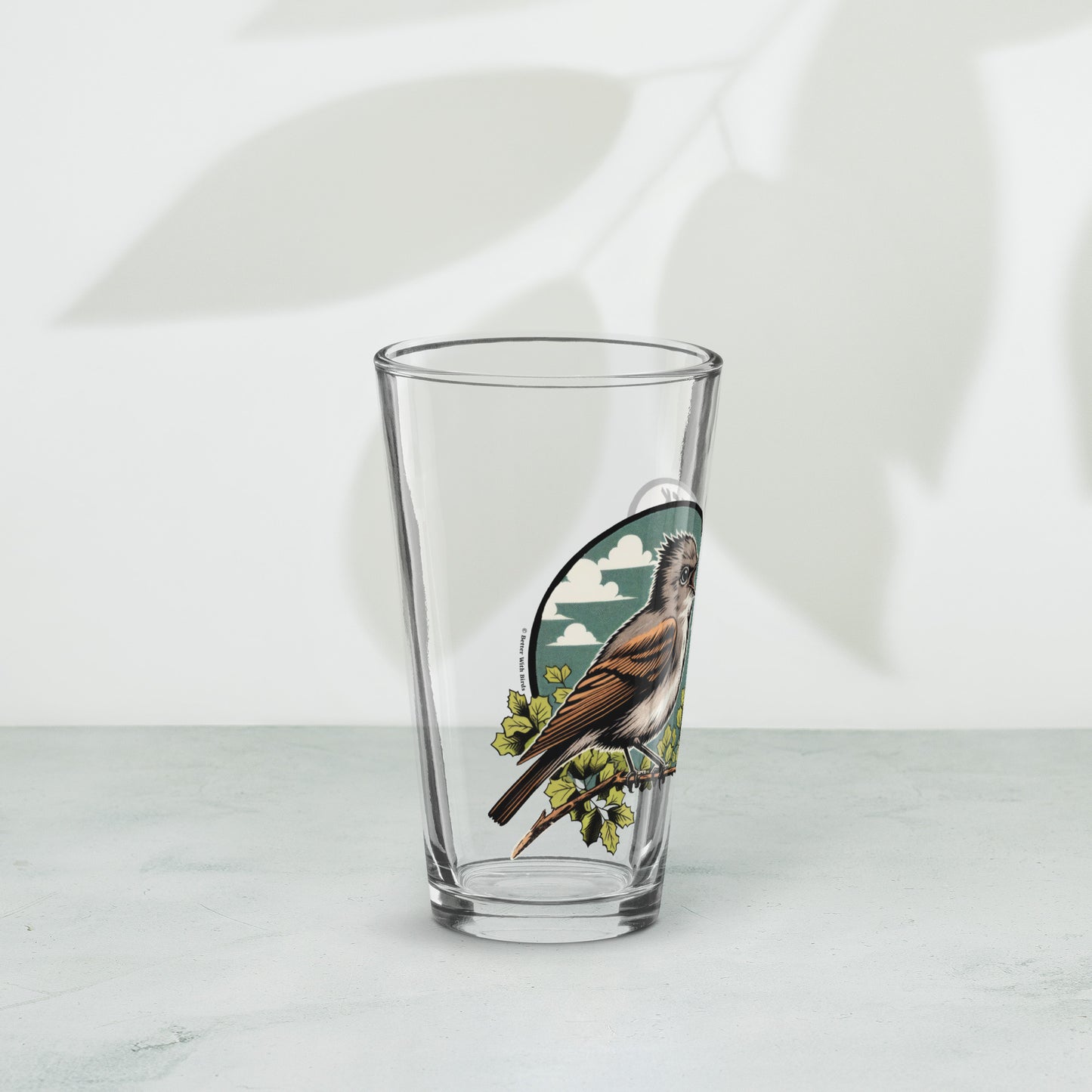 Olive-Sided Flycatcher Song Pint Glass
