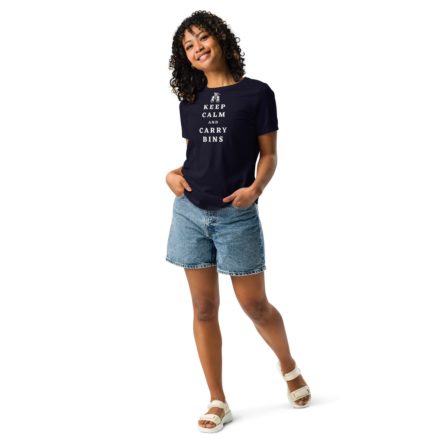 Keep Calm and Carry Bins Women's T-Shirt