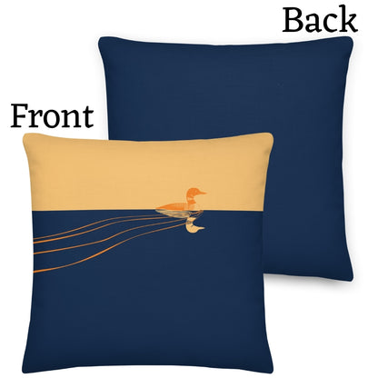 Loon Premium Throw Pillow