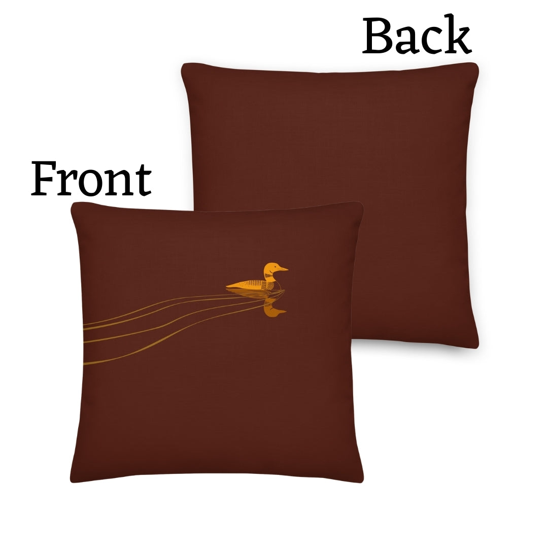Loon Premium Throw Pillow