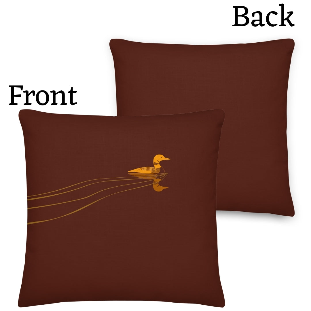 Loon Premium Throw Pillow