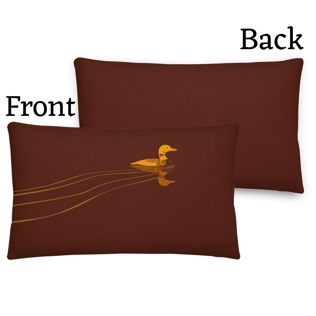 Loon Premium Throw Pillow