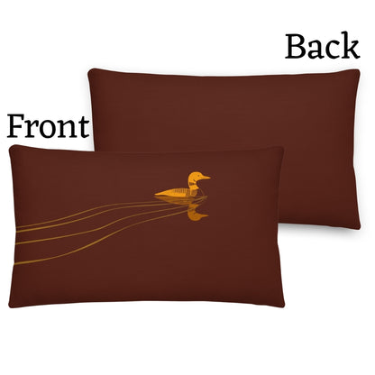 Loon Premium Throw Pillow