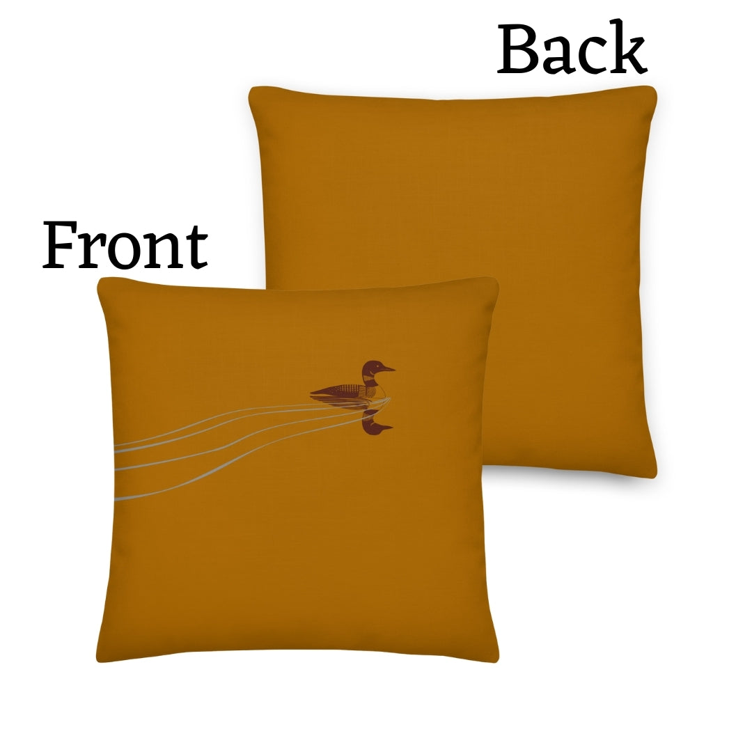 Loon Premium Throw Pillow