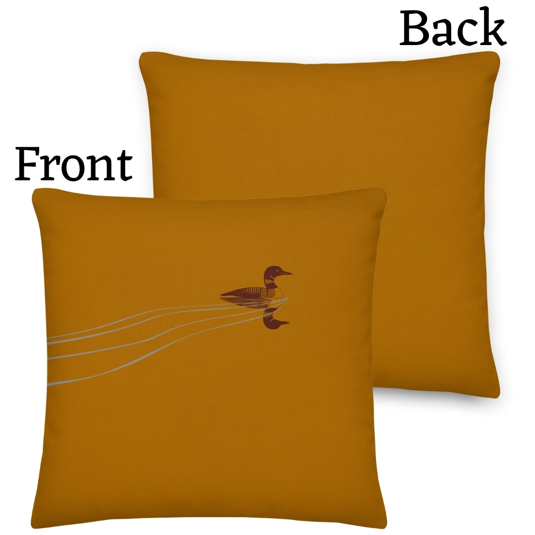 Loon Premium Throw Pillow