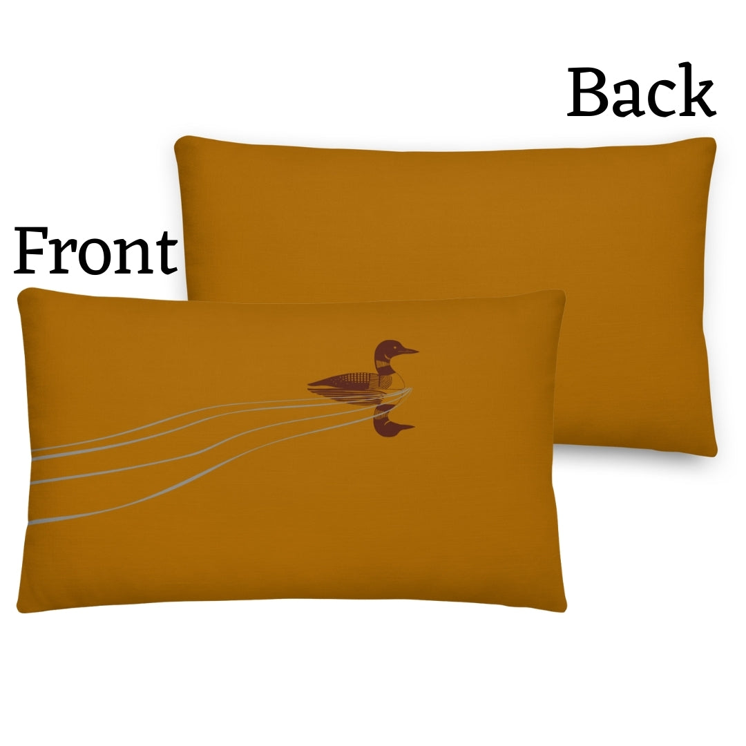 Loon Premium Throw Pillow