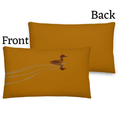 Loon Premium Throw Pillow
