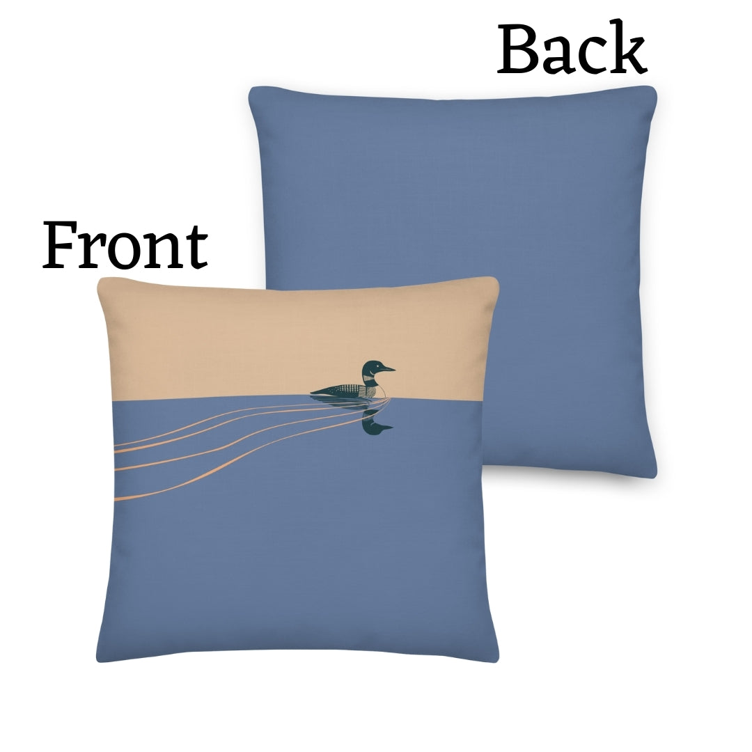 Loon Premium Throw Pillow