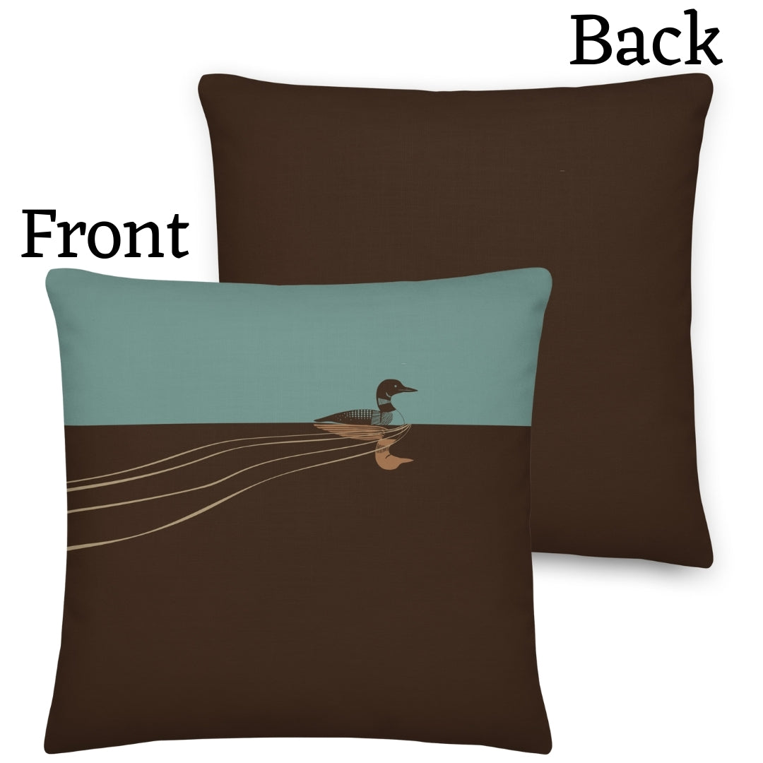 Loon Premium Throw Pillow