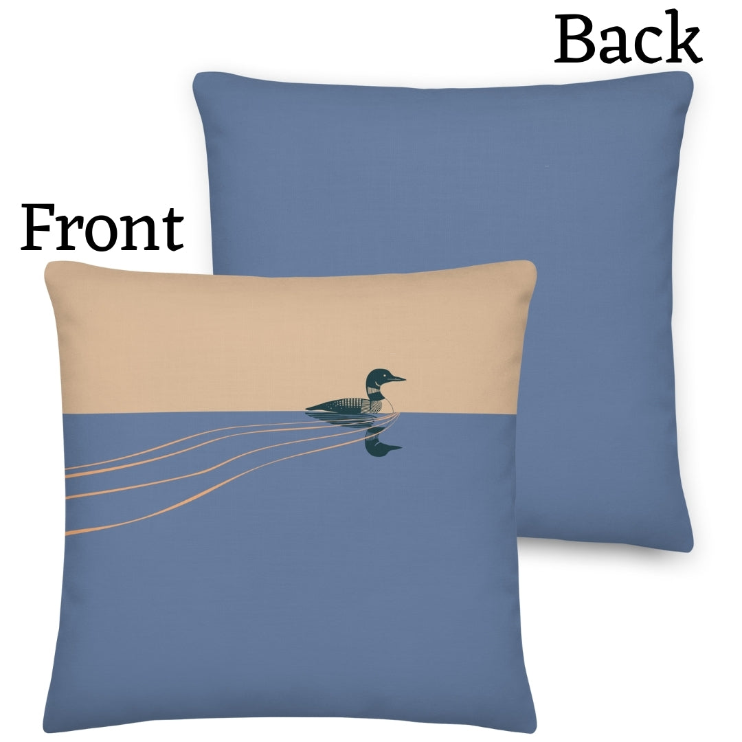 Loon Premium Throw Pillow