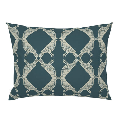 Nature-Inspired Geometric Symmetry of Birds Pillow Sham — Large Scale — default (9)