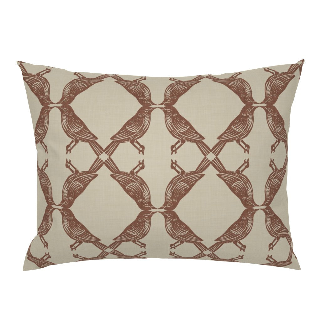 Nature-Inspired Geometric Symmetry of Birds Pillow Sham — Large Scale — default (6)