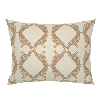 Nature-Inspired Geometric Symmetry of Birds Pillow Sham — Large Scale — default (4)