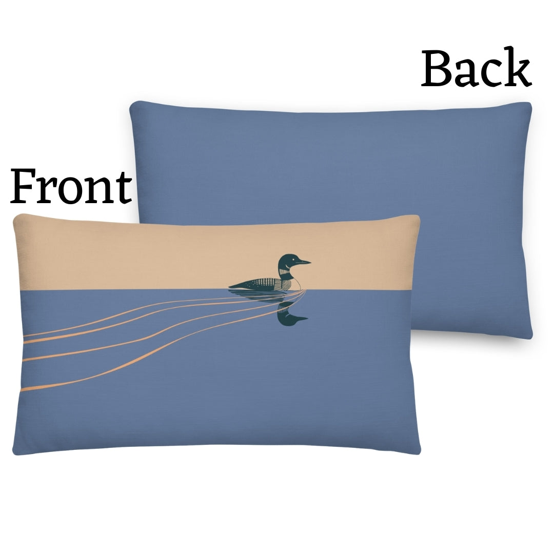 Loon Premium Throw Pillow