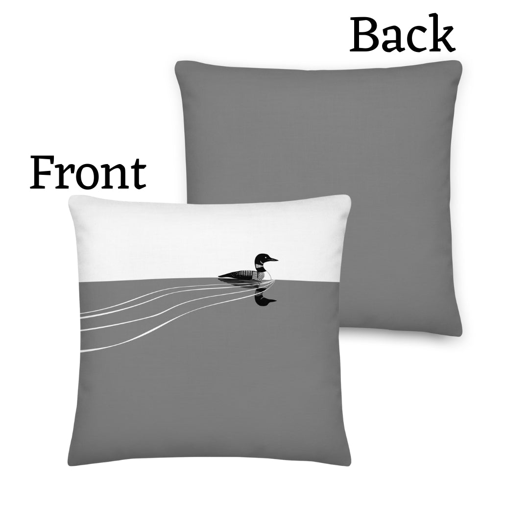 Loon Premium Throw Pillow