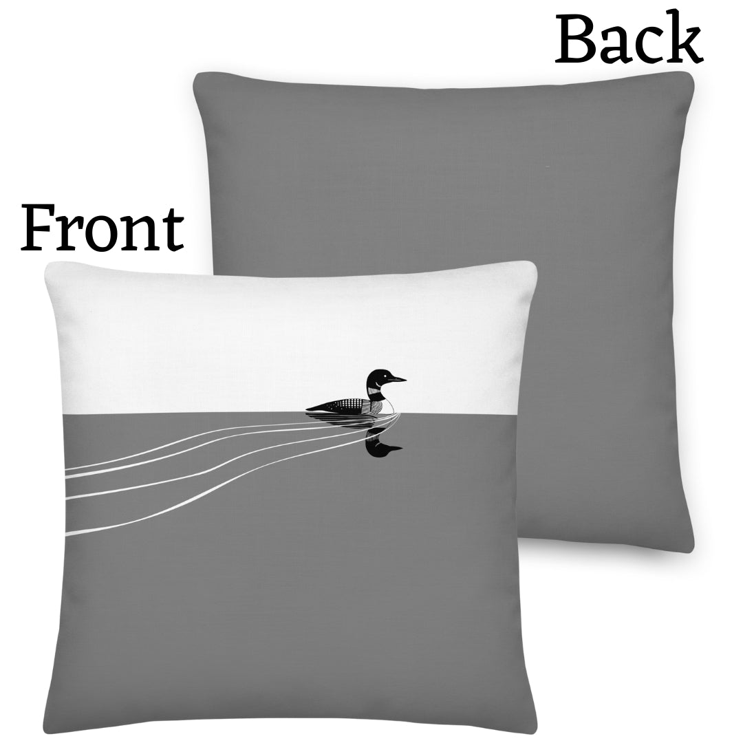 Loon Premium Throw Pillow